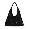 Fashionable Hollowed-out Shoulder Bag with Large Capacity for Daily Commuting Tote Bag