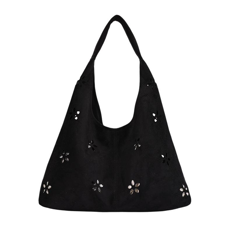 Fashionable Hollowed-out Shoulder Bag with Large Capacity for Daily Commuting Tote Bag