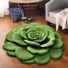 Peony Flower Carpet 3D Visual Flower Non-slip Bottom Floor Mat Absorbent Bathroom Mat