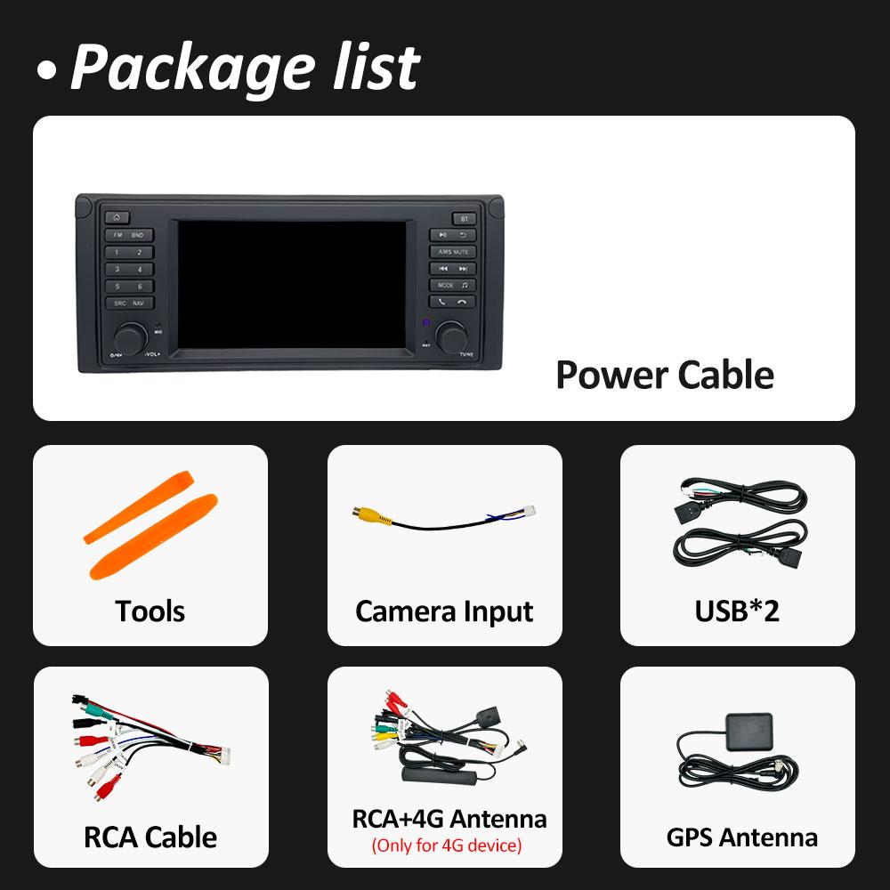 For BMW E39 GPS Navigation Wireless Carplay Autoradio 2.5D Touch Screen Car Video Radio Multimedia Player Android Auto Head Unit