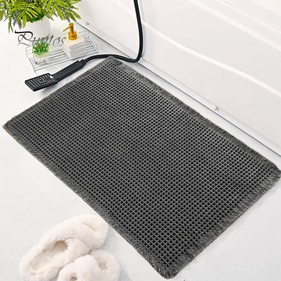 Коврик для пола Быстро впитывающий Утолщенный Быстросохнущий 3D Текстура Нескользящий Нижний Грязеулавливающий Коврик Многоцелевой Коврик для Ванной Душевой Раковины Кухни