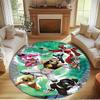 Mighty Morphin Power Rangers Print Round Rug, Washable Floor Carpet, For Entryway Dorm Laundry Room Office Study, Home Decor Birthday Christmas Gift