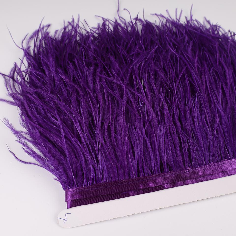 Отделка из перьев страуса 13-18 см, перья на кромке ленты, для DIY, свадебного шитья, украшения платья, поделок, аксессуаров