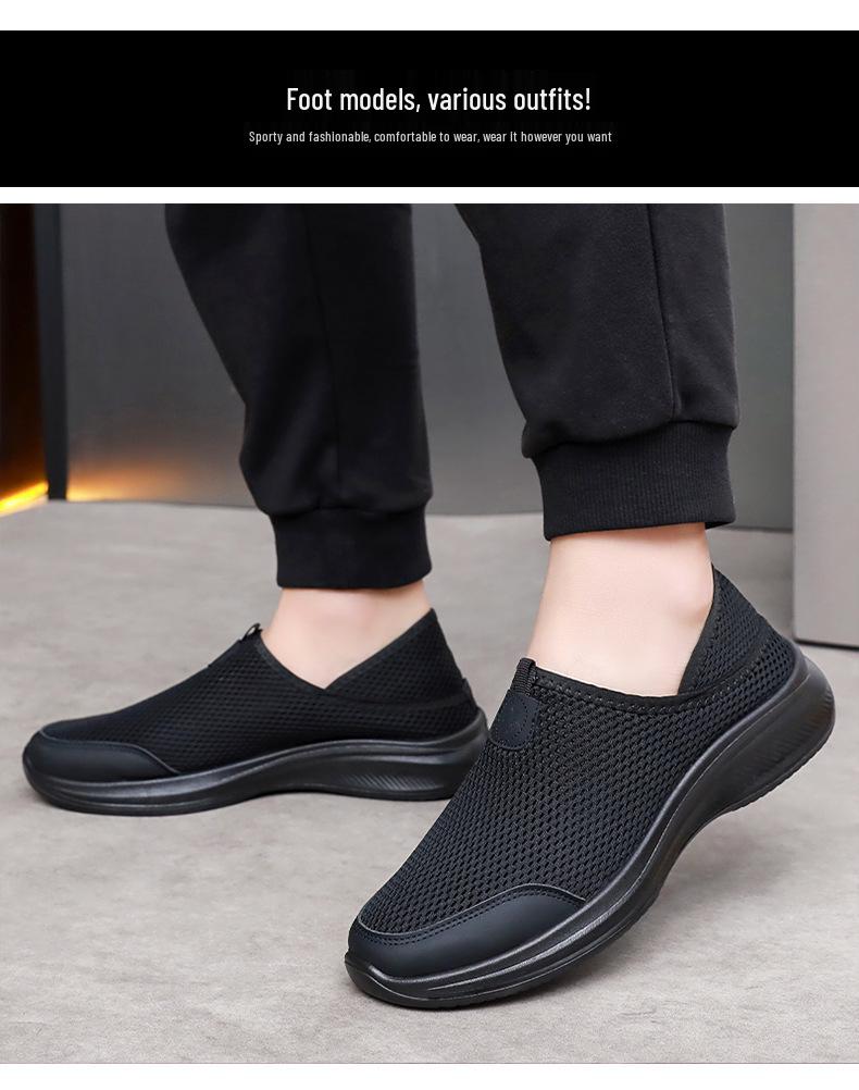 Женские летние туфли-слипоны из сетки Flyknit - Репеллентные, Дышащие, Удобные, Универсальная повседневная обувь