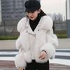 2025 Fashion Elegant Women's Autumn Winter Jacket Wool Collar Stand Up Party Luxury Loose Women's Coat Luxury Outward Street Band Coat