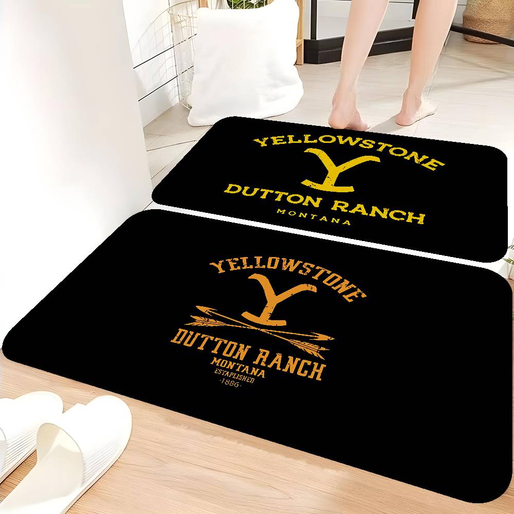 Y-Yellowstone Floor Mat INS Style Soft Bedroom Floor House Laundry Room Mat Anti-skid Household Carpets