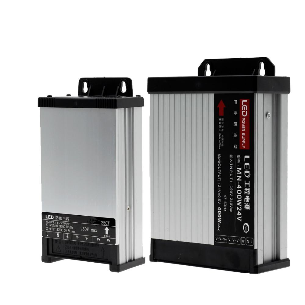 Алюминиевый адаптер питания DC 12V 24V 5A 8A 10A 15A 20A с защитой от дождя