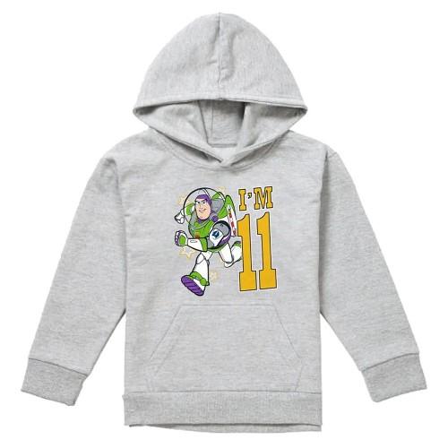Toy Story Childrens/Kids I'm 11 Buzz Lightyear Heather Birthday Pullover Hoodie