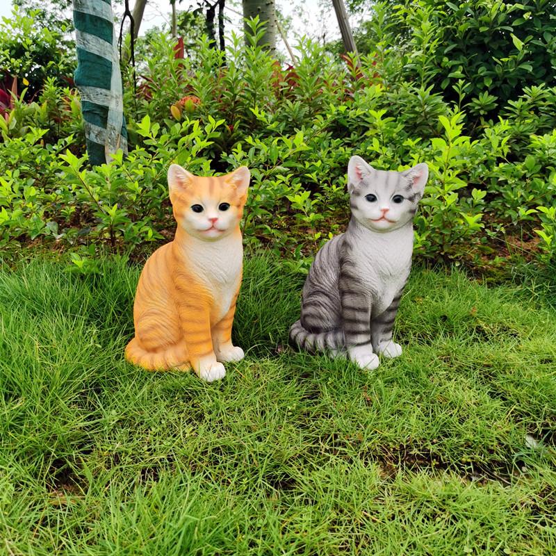 Котёнок Милое Животное Сад На Открытом Воздухе Двор Дом Украшение Балкон Садоводство Комната Животных Поделки Декоративные Домашние Аксессуары