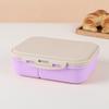 Kpop Demon Hunters Lunch Box for Boy Girl Cute Mira Zoey Jinu Portable Plastic Bento Box with Dinnerware Food Fruit Container