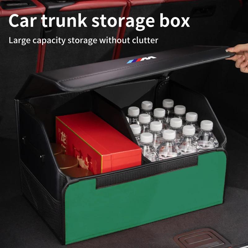 BAGC4 Car Sticker Foldable Car Boot Organiser Large Capacity Travel Storage Box For BMW M Performance 1 2 3 4 5 7 Series X1 X2 X3 X4 X
