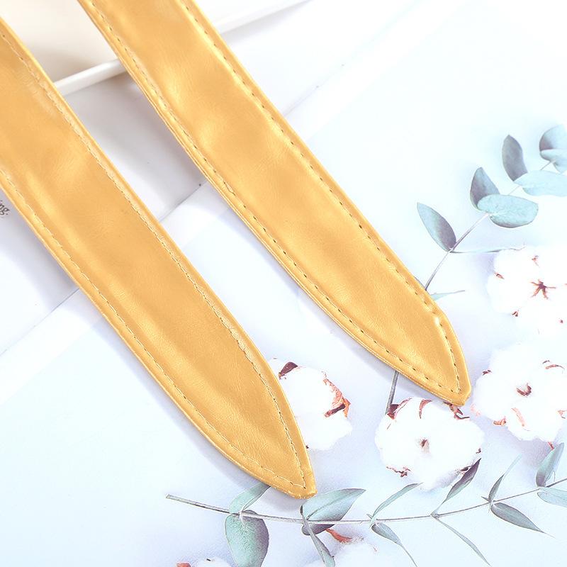 Женский модный пояс из искусственной кожи без пряжки, кожаный ремень с галстуком-бабочкой, широкий пояс, декоративный чехол на пояс