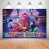 Inside Out Birthday Decorations Tapestry Tablecloth Wall Hanging Photo Backdrop Photography Background Paper Backdrop Photography Happy Birthday