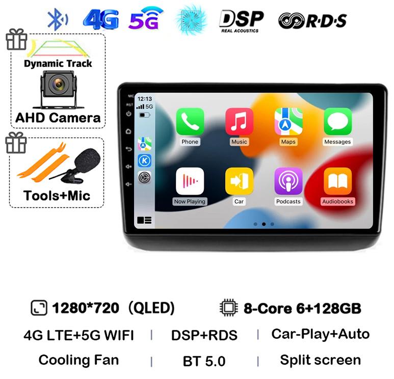 Android 14 Auto Carplay WIFI+4G для Jeep Grand Cherokee WK2 2013 - 2020 Автомобильное радио GPS навигация Мультимедиа Видеоплеер Стерео