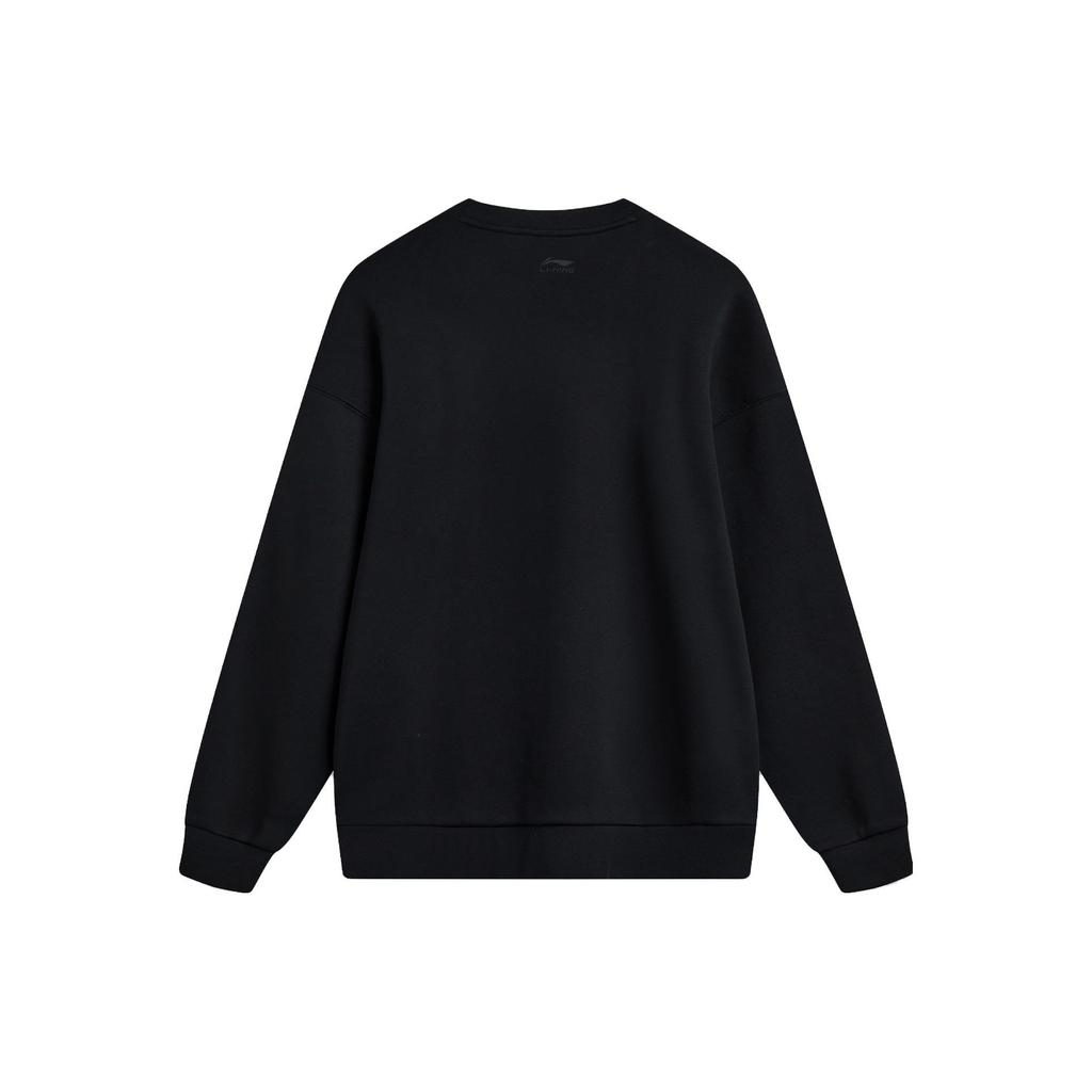 Li Ning Cny Wanshi Qingsong Series Zodiac Year New Year Cartoon Print Round Neck Free Pullover Casual Long Sleeve Sweatshirt AWDU763-3