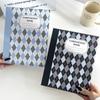 Baffle Retro Idol Photo Album Chessboard Grid A5 Idol Photo Card Holder  Star Chasing Supplies