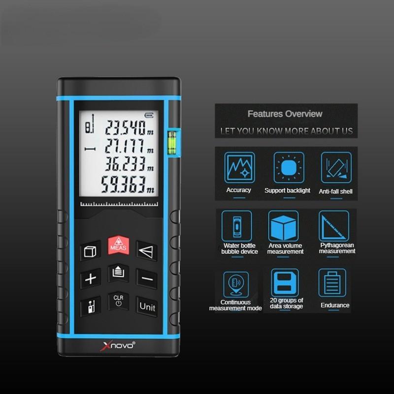 120 * 54 * 29mm Waterproof Engineering Measuring Instrument Mini Handheld Electronic Laser Distance Meter Portable Infrared Laser Rangefinder