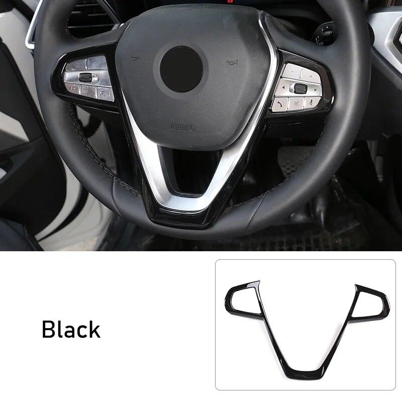 Steering Wheel Button V Frame Trim Decoration Cover For BMW 3 5 Series G20 G30 X3 X5 X7 G01 G05 G07 GT6 G32 7 Series G11 +