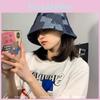 Allseason Denim Youthful Bucket Hat Womens Trendy Street Style Sunshade Cap