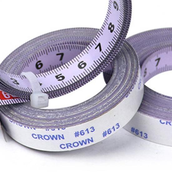 1/2/3/4/5/6 м центрированная измерительная линейка самоклеящаяся метрическая рулетка из нержавеющей стали для деревообработки