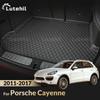 Для Porsche Cayenne 2011-2017 16 15 14 13 12 Автомобильный Коврик в Багажник 3D С Высоким Бортом Водонепроницаемый Задний Покрывающий Ковер для Груза