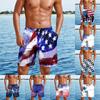 Мужские повседневные модные шорты с принтом в честь Дня независимости, мужские свободные дышащие шорты с принтом