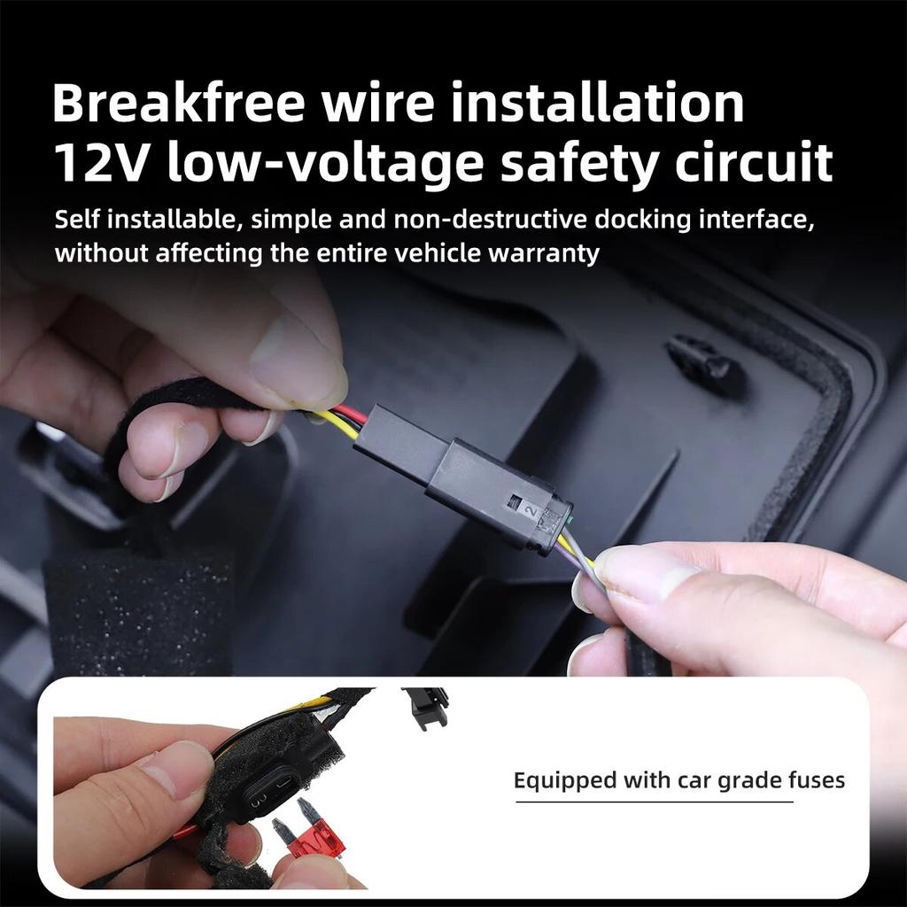 LUCKEASY For Tesla Model 3 Y Car Modification Accessories 12V Front Spare Box Atmosphere Light Silicone Tube LED Lighting Bar