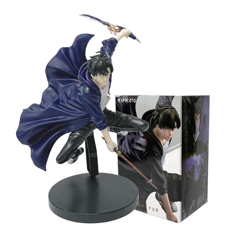 In Stock Solo Leveling (Anime Version) Figure -Sung Jinwoo Action Figure 21cm PVC Collect Model Figure Display Anime Merchandis