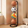 Nail-Free Sports Ball Storage Rack for Basketball, Volleyball, and Children's Basketball Hoop
