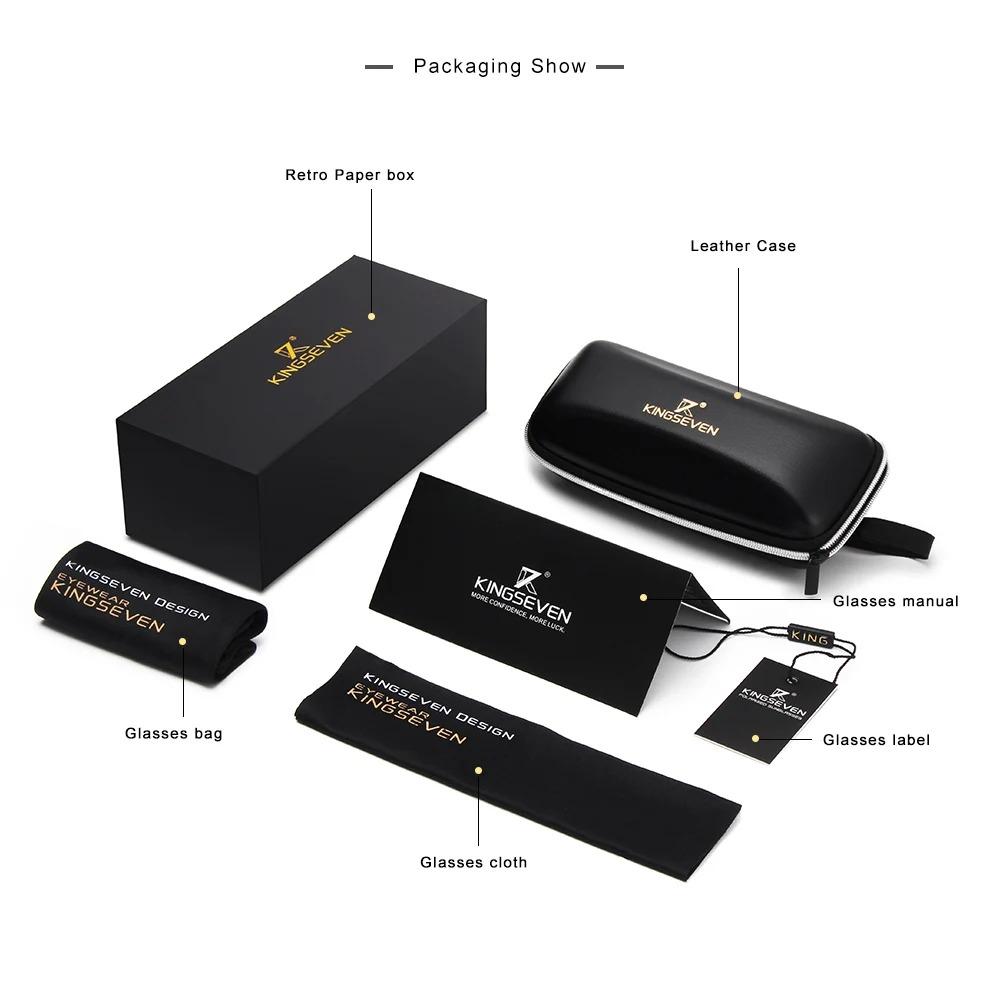 Kingseven Очки Anti-Blueray для мужчин/женщин, телефонов, компьютеров, 99% блокирующих синий цвет, очки для студентов, ультралегкие аксессуары Daliy