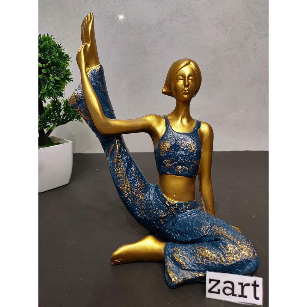 Resin Yoga Lady Home & Office Decor Fantasy Showpiece