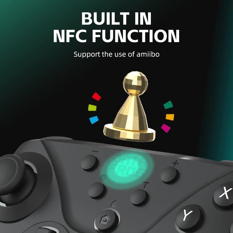 Беспроводной Bluetooth-контроллер Data Frog для Nintendo Switch/lite/oled Switch Pro с беспроводным геймпадом NFC Switch с турбонаддувом