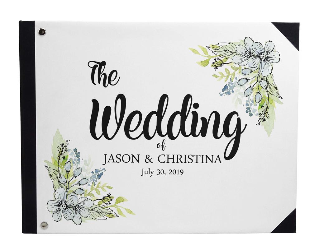 Darling Souvenir Beige Floral Wedding Guest Book Твердый переплет Книга для регистрации гостей Гостевая книга для регистрации гостей - 7 x 9