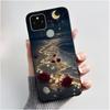 Phone Case For Google Pixel 5 Soft Silicone Black Case Elegant Style Beautiful Pattern Snow Mountain, Hidden Garden Casing