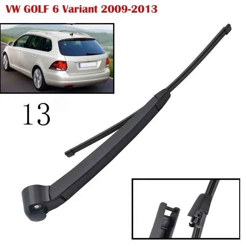 13" Rear Wiper Arm & Blade for Mk6 Station Wagon 2009-2013, V50 Wagon, 3rd Gen Compact Hatchback, Compact MPV