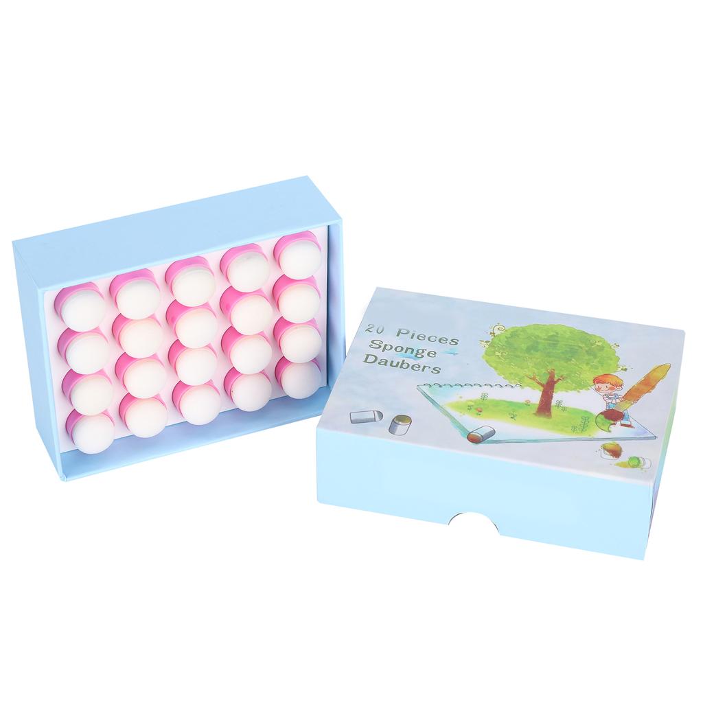20 шт. Губки для пальцев, набор для рисования пальцами, штамповки, для поделок чернилами