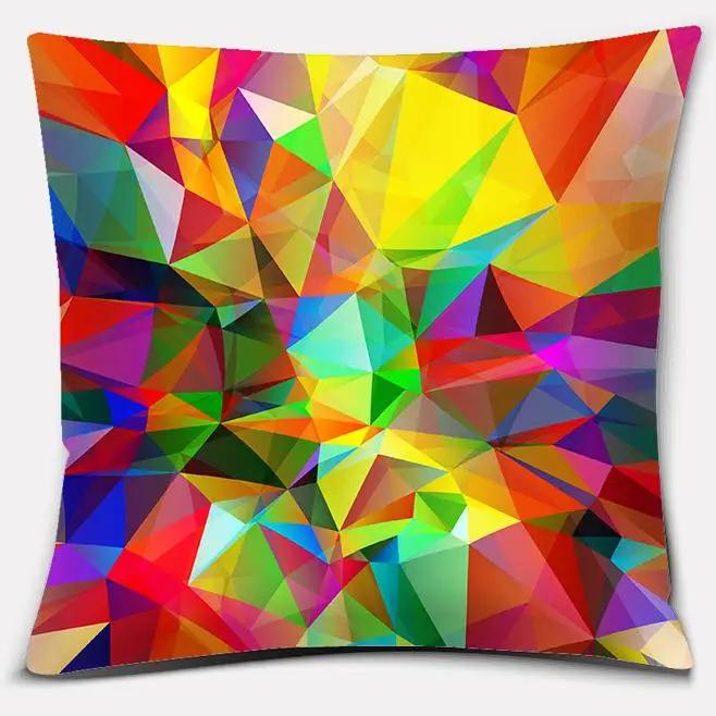 Красочная серия декоративная подушка подарок украшение для дома и офиса спальня диван автомобиль подушка чехол