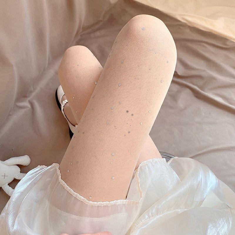 Бесшовные нейлоновые колготки с высокой талией — эластичные колготки до бедра, доступны в черном, белом и телесном цветах.