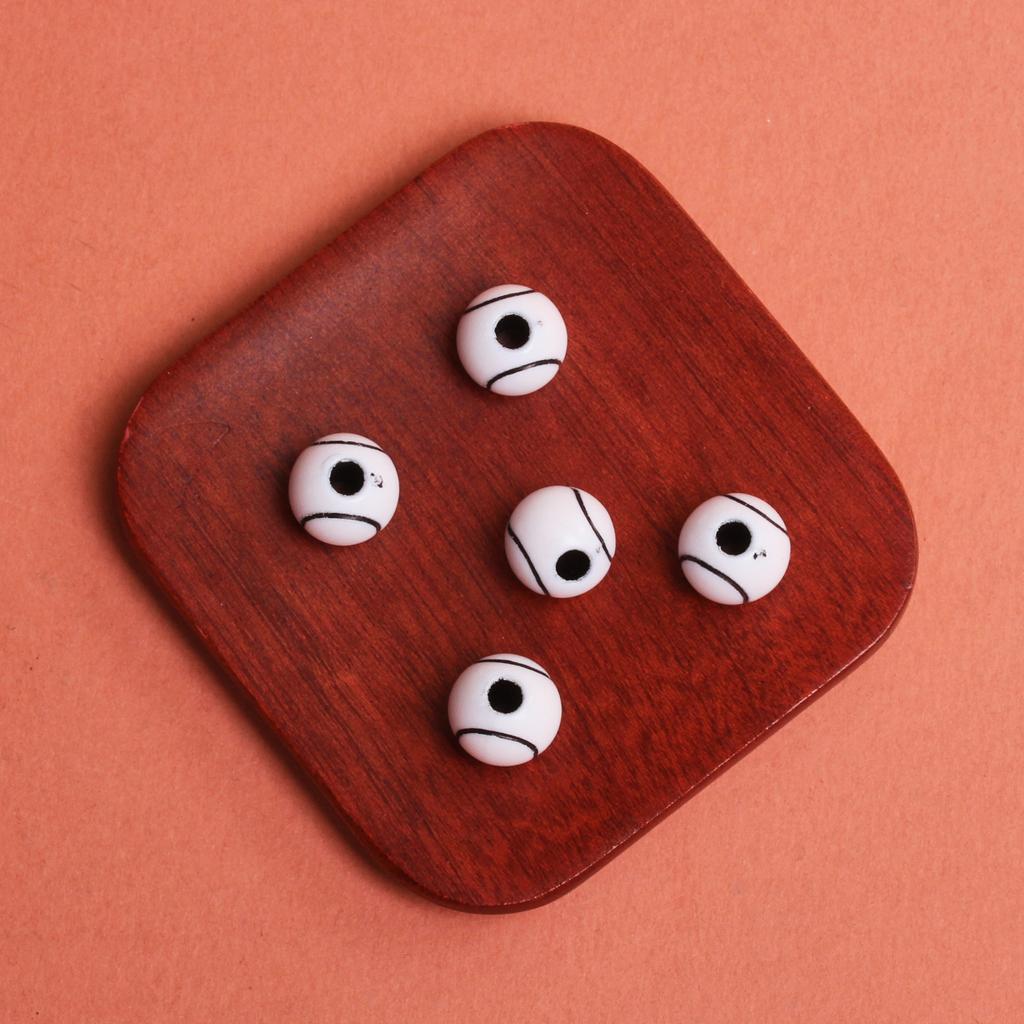 Хорошие подвески, круглые футбольные бусины с отверстием, акриловые, 5 шт., свободные бусины, футбольный мяч, 11 мм, 15,5 мм, баскетбольные браслеты, принадлежности для изготовления ювелирных изделий