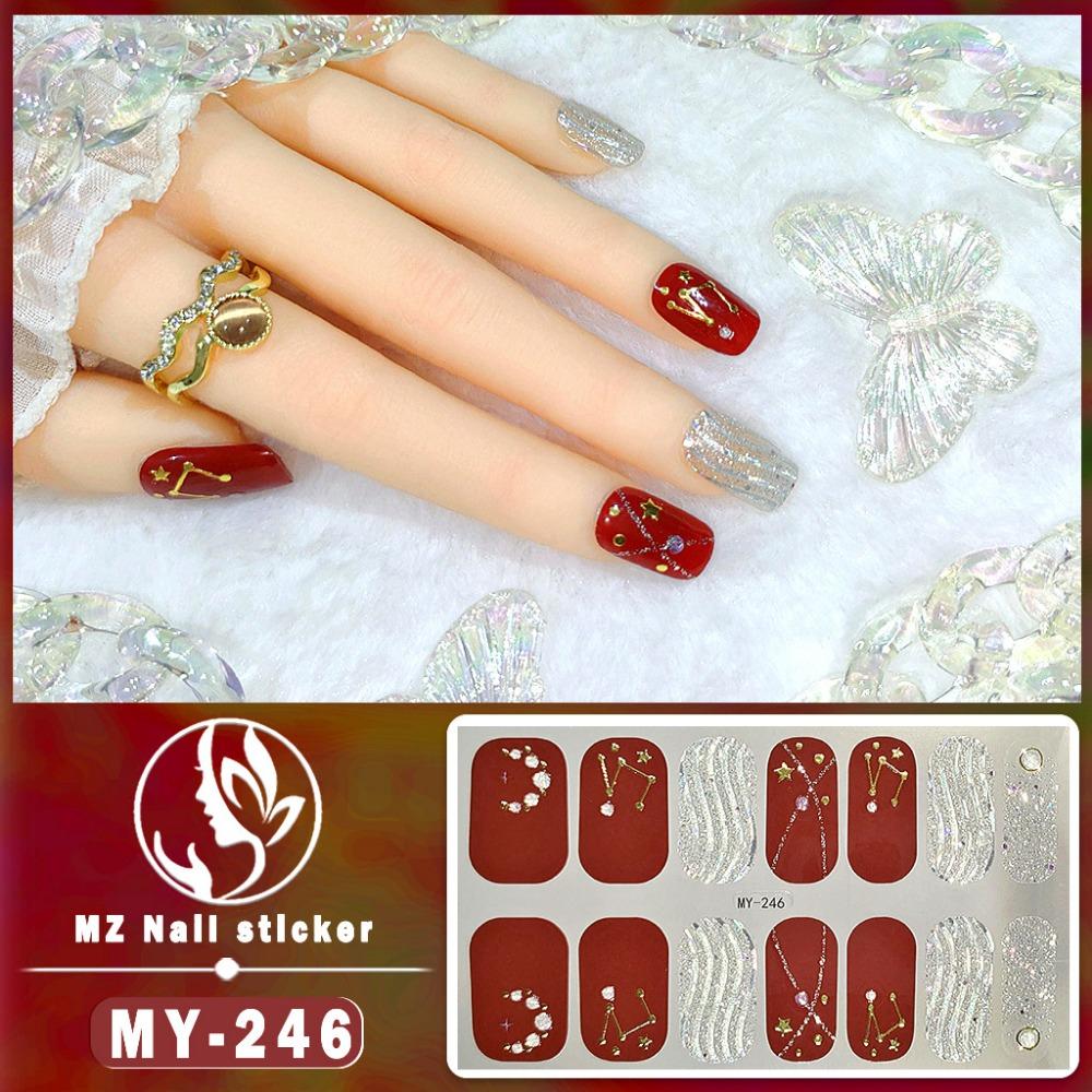 Трехмерная водонепроницаемая самоклеящаяся пленка для гель-лака, не требующая запекания, полная наклейка, европейская и американская сексуальная пленка для ногтей, бумага для ногтей