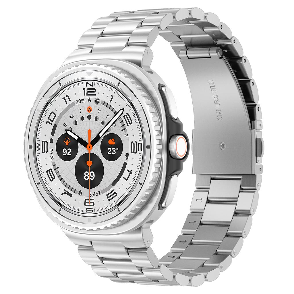 Роскошный ремешок для Samsung Galaxy watch 8 ремешок 40мм 44мм Металлический браслет из нержавеющей стали correa Samsung galaxy watch 8 classic 46мм