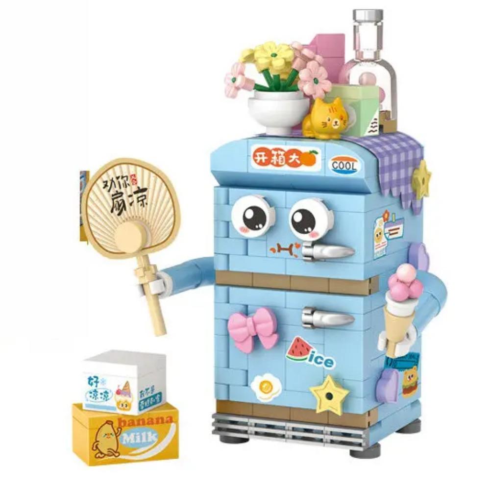 House Building Blocks Household Appliance Dessert Store Street View Snack Children's Toys Boys Girls Gifts Compatible With Lego