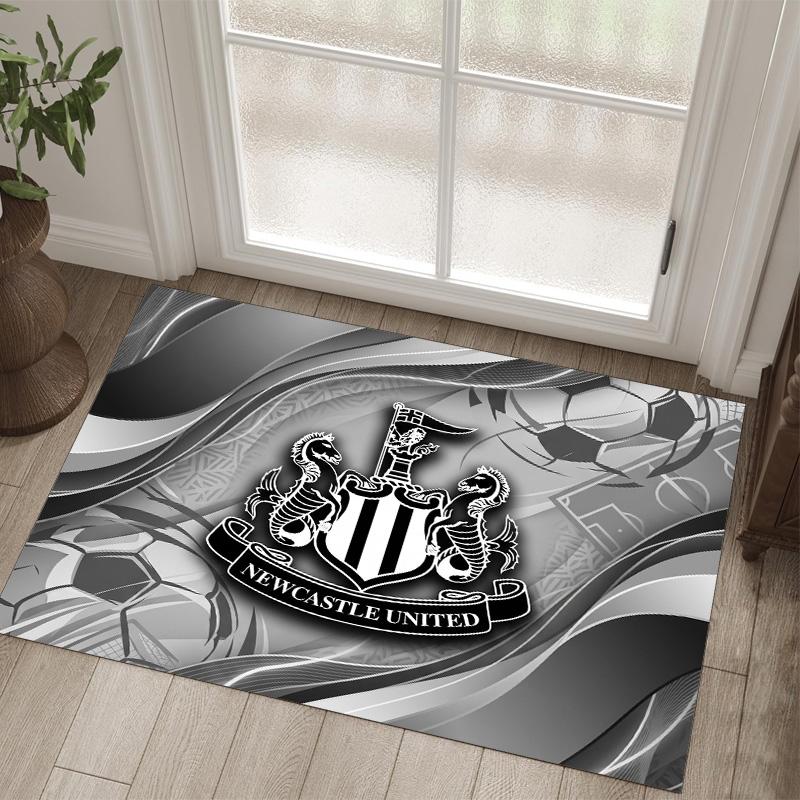 Футбольный дизайн Newcastle United Хрустальный бархатный ковер Уютный Не?Нескользящий ковер с принтом для спальни, гостиной, прихожей