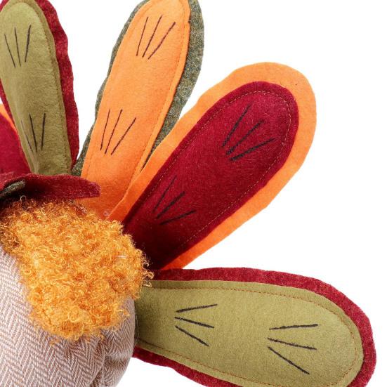 Turkey Decoration Plush Stuffed Turkey Doll with Retractable Neck Stretchable