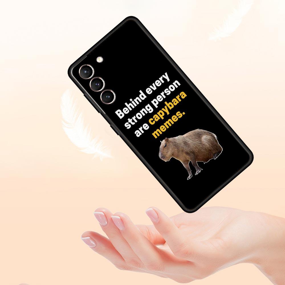 Милый мультяшный чехол для телефона Capybara для Samsung Galaxy S23 Ultra S22 S21 S20 FE 5G S10 S10E S9 S8 Plus Note 20 мягкий чехол-бампер