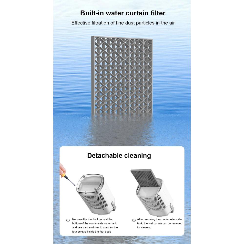 Portable Air Conditioner Mini Air Cooler USB Air Conditioning Fan 700ml Ice Water Air Cooling Fan With Humidifier for Bedroom