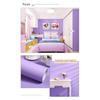 PVC Pure Color Matte Wallpaper Self-Adhesive Bedroom Waterproof Moistureproof Sticker Furniture Desktop Cabinet Renovation Film