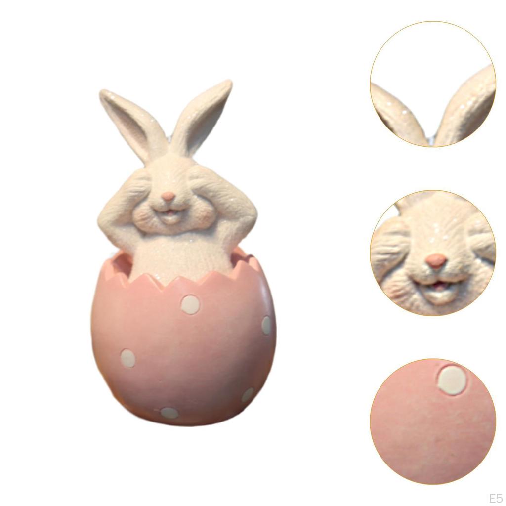 Кролик украшение статуэтка кролика украшение очаровательный праздничный стол смоляная фигурка скульптура для