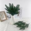 100pcs Simulated 5-Pronged Christmas Plastic Pine Needles Artificial Pine Branches Green Plants Christmas Tree Home Decoration Photography Props
