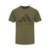 Удобная Дышащая Приятная к коже Классическая Футболка с коротким рукавом и принтом большого логотипа в стиле кэжуал Унисекс Топы Армейско-зеленый ADICLTS24TKP-OSSO